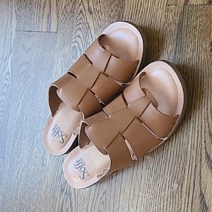 Sofft Almeda Slip-on Sandals, Luggage, US 8.5M